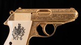 Walther PPK, Gold plated, Hand Engraved, Limited Edition- 1of 500, MI6, vintage firearms inc - 7 of 19