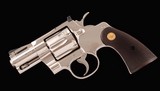 Colt Python, UNIQUE PLAIN SIDEPLATE, 2 1/2” BARREL, MIRROR BORE, vintage firearms inc - 1 of 14