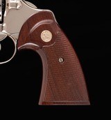 Colt Python, RE- NICKELED, WALNUT TARGET GRIPS, PERFECT TRIGGER, vintage firearms inc - 10 of 16