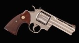 Colt Python, RE- NICKELED, WALNUT TARGET GRIPS, PERFECT TRIGGER, vintage firearms inc - 2 of 16