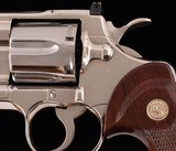 Colt Python, RE- NICKELED, WALNUT TARGET GRIPS, PERFECT TRIGGER, vintage firearms inc - 8 of 16