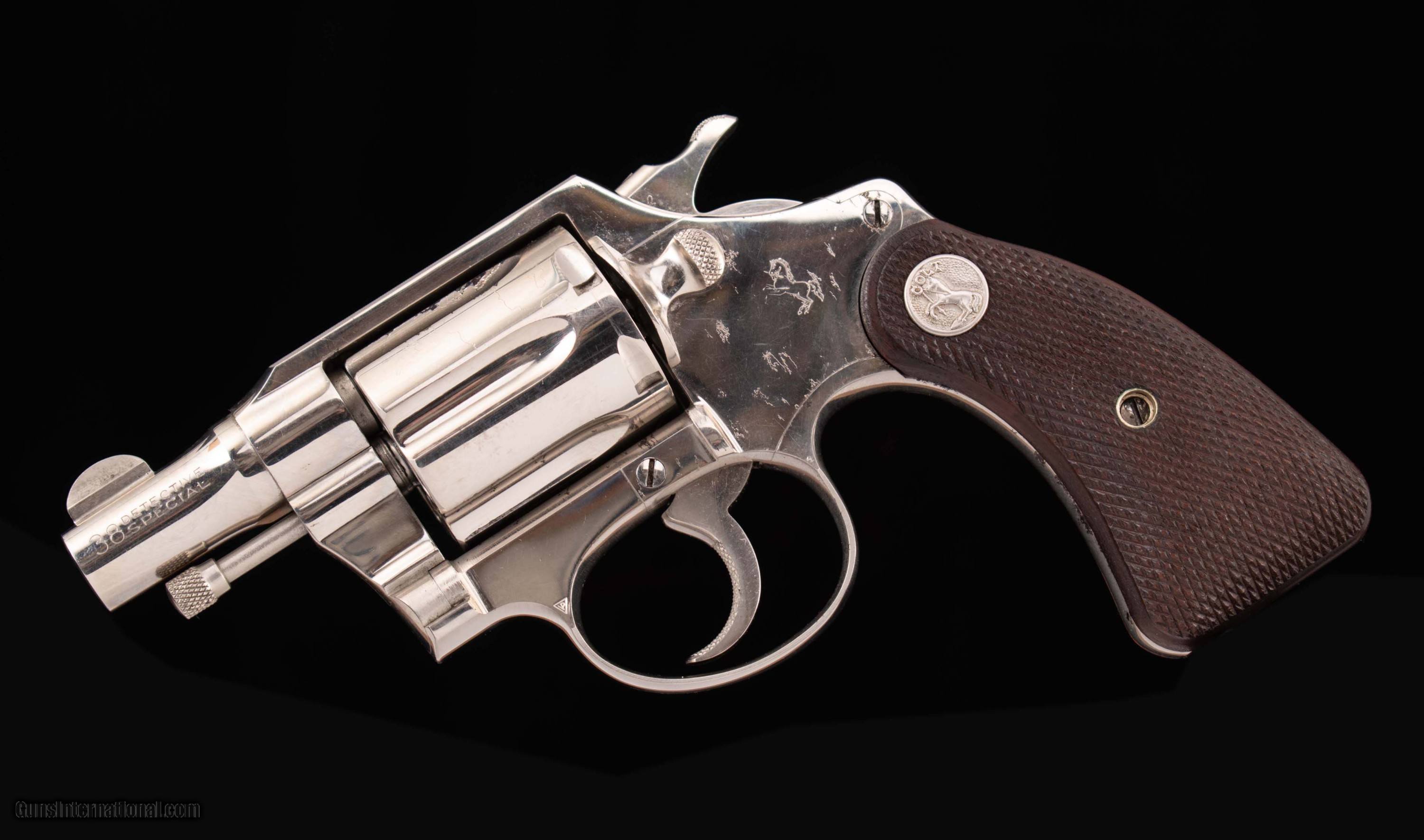 超美品☆Big SALE中古Coltex 3mm ロングスプリング☆ Colt Detective Special – 1933, NICKEL, ORIGINAL BOX, vintage