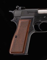 Browning Hi-Power, 99% FACTORY ORIGINAL, BELGIUM MADE, vintage firearms inc - 9 of 16