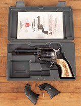 Ruger New Vaquero .357MAG - 2007, STAG GRIPS, CASED, vintage firearms inc