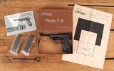 Walther P.38 9mm - UNFIRED, 1968, 99%, CASED, MANUAL, vintage firearms inc.