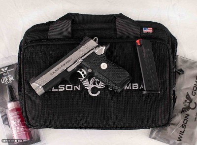 Wilson Combat EDC X9, 9mm-VFI SERIES, REVERSE TWO-TONE, STAINLESS STEEL, 4”, vintage firearms inc