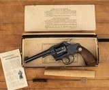 COLT OFFICIAL POLICE .38SPL – 1943, 5”, BOXED, ACCS, vintage firearms inc