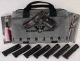 Wilson Combat EDC X9, 9mm - SILVER/BLACK, 4”, 1-15 & 7-18RD MAGS, LIGHTRAIL vintage firearms inc