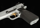 Browning Hi-Power, 99%, BELGIUM MADE, SATIN CHROME, vintage firearms inc - 11 of 16