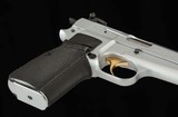 Browning Hi-Power, 99%, BELGIUM MADE, SATIN CHROME, vintage firearms inc - 14 of 16