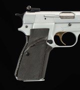Browning Hi-Power, 99%, BELGIUM MADE, SATIN CHROME, vintage firearms inc - 9 of 16