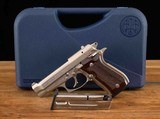 Beretta Model 84FS Cheetah .380ACP – UNFIRED, NICKEL, 100%, 2 MAGS, vintage firearms inc