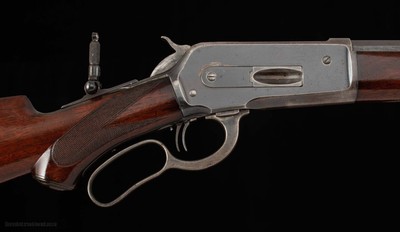 Winchester M1886 .40-82 – SEMI DLX, SET TRIGGER, ORIGINAL, Vintage Firearms - Image 10 of 24
