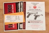 Ruger MKIII Target, .22LR - 99%, 2013, CASED, VOLQUARTSEN ACCURIZING KIT, vintage firearms inc - 7 of 8