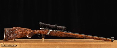 Mannlicher PREMIER - RARE 280 REMINGTON FACTORY CARVED WOOD, vintage firearms inc