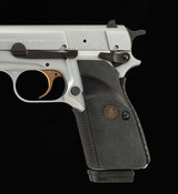 Browning Hi-Power 9mm – 99%+, 2001, SATIN CHROME, CASE, vintage firearms - 8 of 16