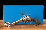 Colt SAA .45Colt,.45ACP – 1995, AS NEW, 100% NICKEL, 2 CYLINDERS, BOX, vintage firearms