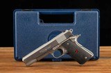 Colt Delta Elite 10mm – 98%, ALL STAINLESS STEEL, 9 RNDS, CASE, vintage firearms - 1 of 16