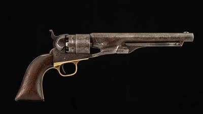 Colt Model 1860 Army, .44 CAL Cap & Ball - COLT CIVIL WAR HOLSTER, 3-SCREW, vintage firearms - Image 2 of 25