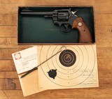 Colt Officers Model Match .22 MAGNUM – 99%, BOX, TEST TARGET, MIRROR BORE, vintage firearms
