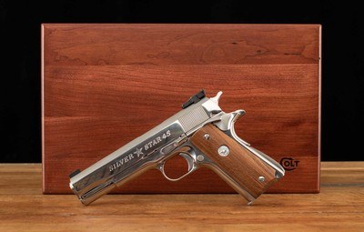 Colt Silver Star .45ACp – UPGRADED SIGHT, PRESENTATION BOX, vintage firearms