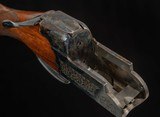 Boucher 12 Ga – FRENCH SUPERPOSED, 6 1/4LBS. HAND ENGRAVED, vintage firearms - 21 of 25