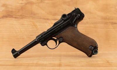 Erma EP 22, .22LR
1967, CASED, MIRROR BORE, 98%+ FACTORY, 4 1/2
BARREL, vintage firearms