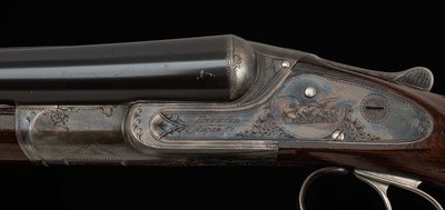 Lefever EE Grade 12 gauge – 1902, FACTORY CASE COLOR & BLUING, CERTIFIED, vintage firearms
