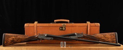 Lebeau Courally Model 108SC 12ga – TRUE PAIR, SIDELOCK, CASED, EXCEPTIONAL, vintage firearms