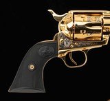 Colt Cowboy SA, Elvis Presley Western Tribute .45Colt – MINT, 24k, CASE, vintage firearms - 9 of 17