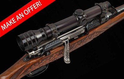 Mannlicher Schoenauer Premiere Grade .280 REM - FACTORY CARVED, 10/10 BORE, vintage firearms