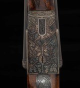 Wilhelm Foerster SLE 12 gauge – SIDELOCKS, GOLD INLAY, DEEP RELIEF OAK LEAF, vintage firearms - 10 of 24