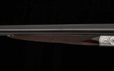 Francotte SLE 12 ga - GAME SCENE ENGRAVING, COIN FINISH, vintage firearms - Image 12 of 25