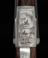 Francotte SLE 12 ga - GAME SCENE ENGRAVING, COIN FINISH, vintage firearms - 10 of 25