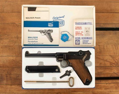 Mauser Parabellum American Eagle 7.65mm – UNFIRED, BOXED, DISPLAY CASE, vintage firearms