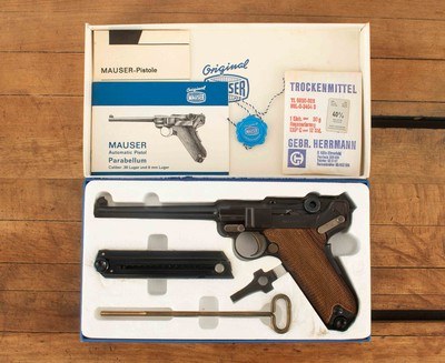 Mauser Parabellum American Eagle 7.65mm – UNFIRED, BOXED, DISPLAY CASE, vintage firearms