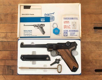 Mauser Parabellum American Eagle 7.65mm – UNFIRED, BOXED, DISPLAY CASE, vintage firearms