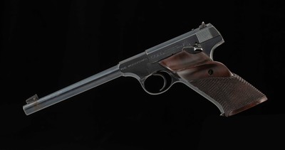 COLT WOODSMAN .22LR – 1942, 98%, TARGET GRIPS, STANDARD GRIPS, 2 MAGS, vintage firearms