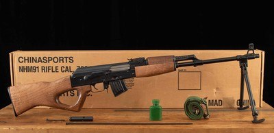 Norinco NHM91 7.62x39mm – 1992, UNFIRED, BOXED, CANVAS SLING, ACCESSORIES, vintage firearms