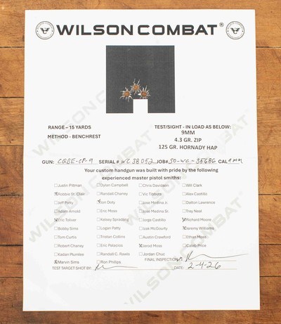 Wilson Combat CQB Elite Compact 9mm – VFI SERIES, BLACK EDITION, 9 RND, 4”, vintage firearms - Image 14 of 14