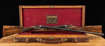 William Ford SLE Matched Pair 20 gauge – 6LBS. 2OZ.,100% CASE COLOR, CASED, vintage firearms