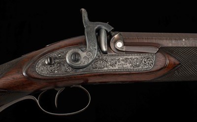 Brown & Rodda 8 Bore Percussion Rifle -1846, DAMASCUS, SILVER ACCENTS, RARE, vintage firearms - Image 5 of 25