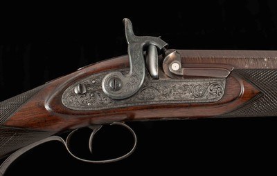 Brown & Rodda 8 Bore Percussion Rifle -1846, DAMASCUS, SILVER ACCENTS, RARE, vintage firearms - Image 9 of 25