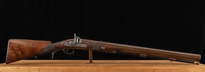 Brown & Rodda 8 Bore Percussion Rifle -1846, DAMASCUS, SILVER ACCENTS, RARE, vintage firearms - Image 22 of 25