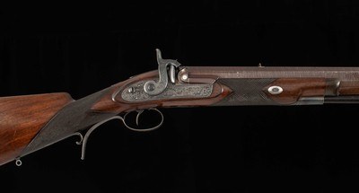 Brown & Rodda 8 Bore Percussion Rifle -1846, DAMASCUS, SILVER ACCENTS, RARE, vintage firearms - Image 4 of 25