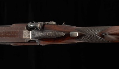 Brown & Rodda 8 Bore Percussion Rifle -1846, DAMASCUS, SILVER ACCENTS, RARE, vintage firearms - Image 8 of 25