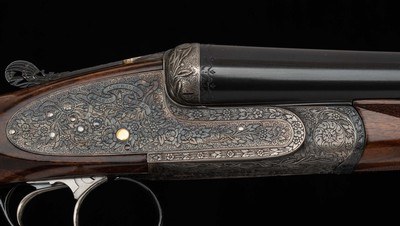 Lebeau Courally Model 108SC 12ga – TRUE PAIR, SIDELOCK, CASED, EXCEPTIONAL, vintage firearms - Image 4 of 25