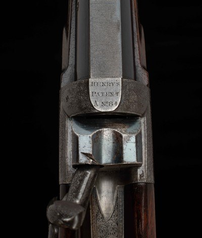 John Dickson & Son – Falling Block .500 BPE -1879, BEAUTIFUL ENGLISH SCROLL, vintage firearms - Image 4 of 25