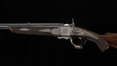 John Dickson & Son – Falling Block .500 BPE -1879, BEAUTIFUL ENGLISH SCROLL, vintage firearms - Image 1 of 25