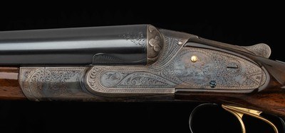 Lefever BE Grade 12 gauge – EXCEPTIONAL RESTORATION BY JIM KELLY, vintage firearms - Image 1 of 25